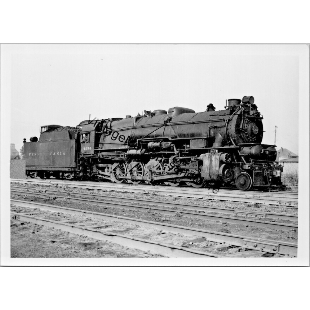 Vintage Pennsylvania Railroad PR - 4256 Steam Locomotive 5"X7" Real Photo T2-151